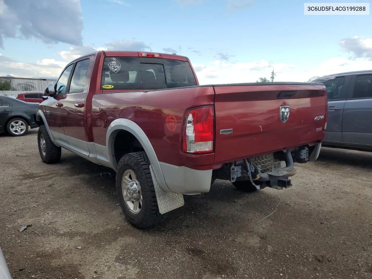 2012 Dodge Ram 2500 Laramie VIN: 3C6UD5FL4CG199288 Lot: 65937904