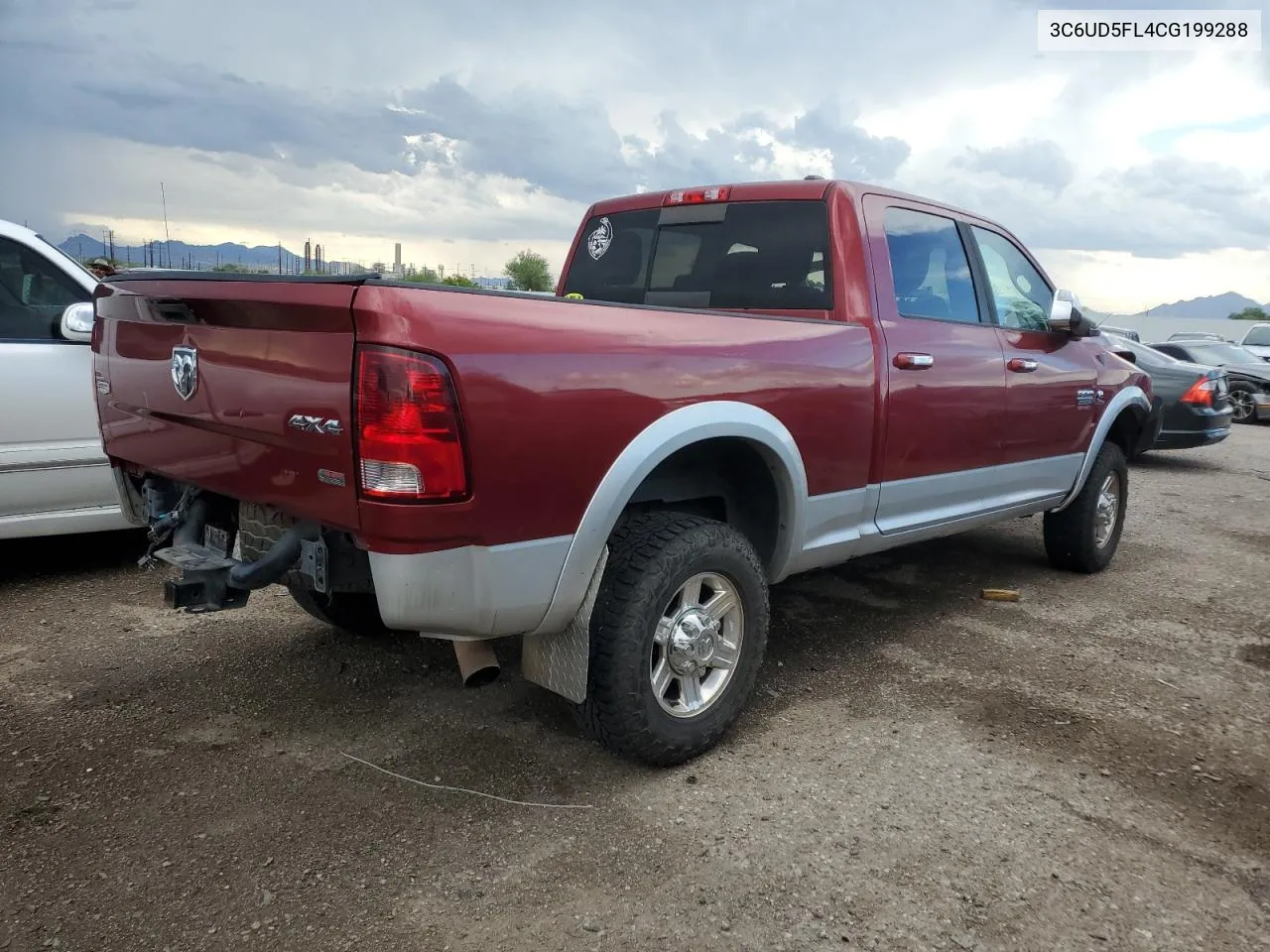 2012 Dodge Ram 2500 Laramie VIN: 3C6UD5FL4CG199288 Lot: 65937904