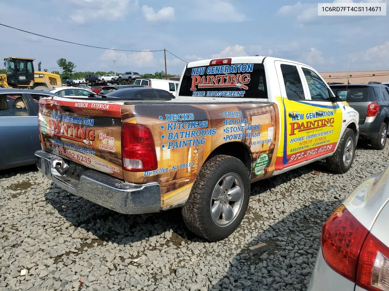 1C6RD7FT4CS114671 2012 Dodge Ram 1500 St