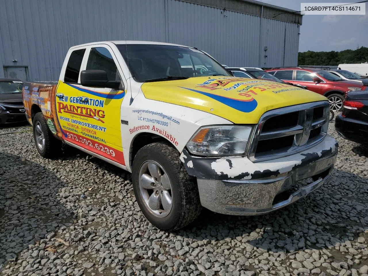 1C6RD7FT4CS114671 2012 Dodge Ram 1500 St