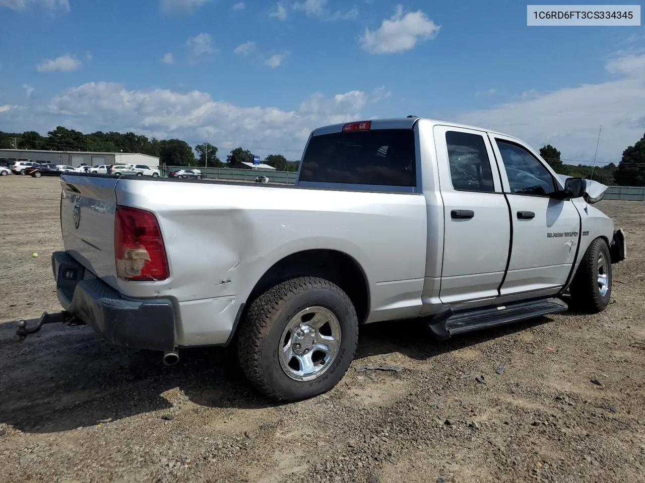 2012 Dodge Ram 1500 St VIN: 1C6RD6FT3CS334345 Lot: 66520884