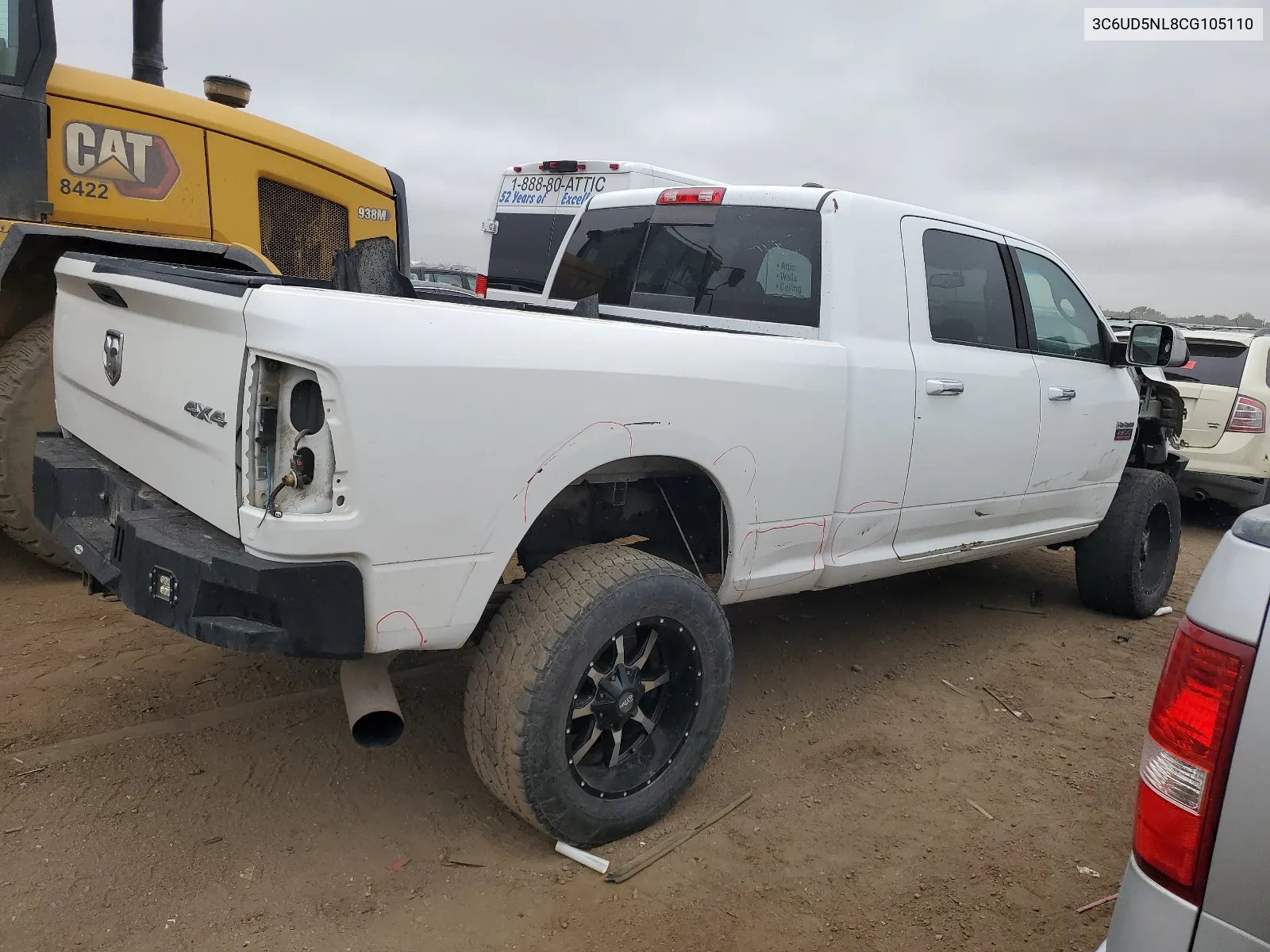 2012 Dodge Ram 2500 Laramie VIN: 3C6UD5NL8CG105110 Lot: 66600954