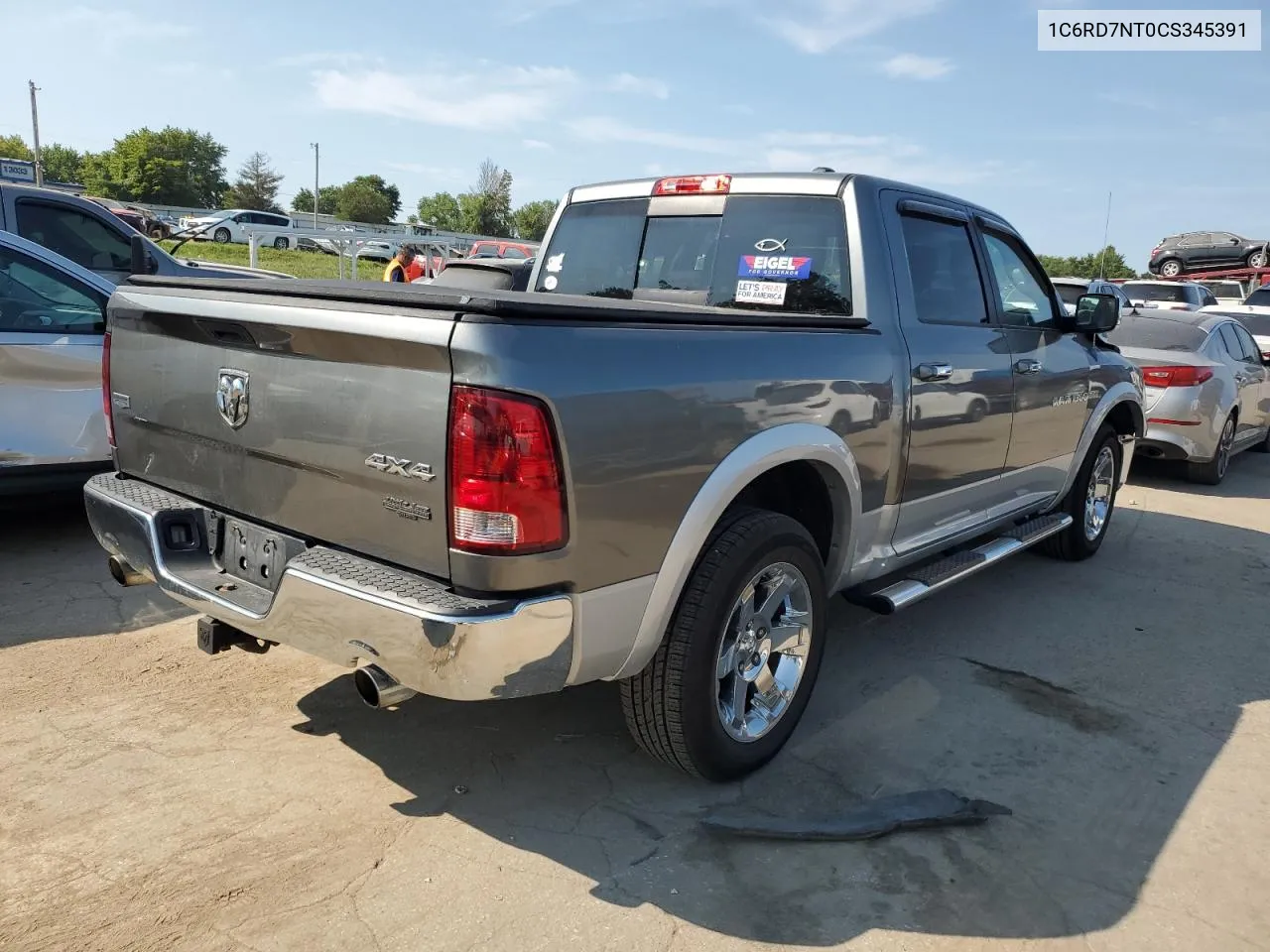 2012 Dodge Ram 1500 Laramie VIN: 1C6RD7NT0CS345391 Lot: 66744624