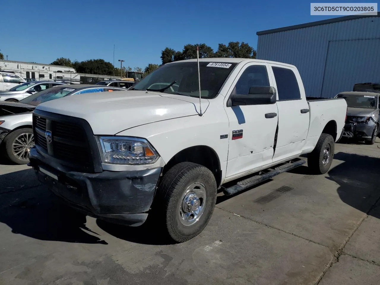 2012 Dodge Ram 2500 St VIN: 3C6TD5CT9CG203805 Lot: 67613554