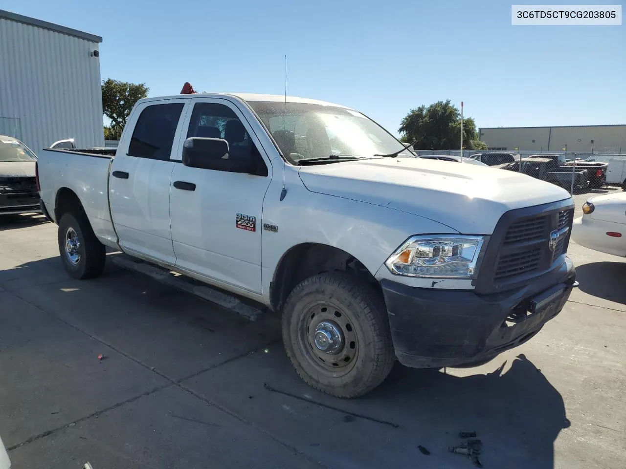 2012 Dodge Ram 2500 St VIN: 3C6TD5CT9CG203805 Lot: 67613554