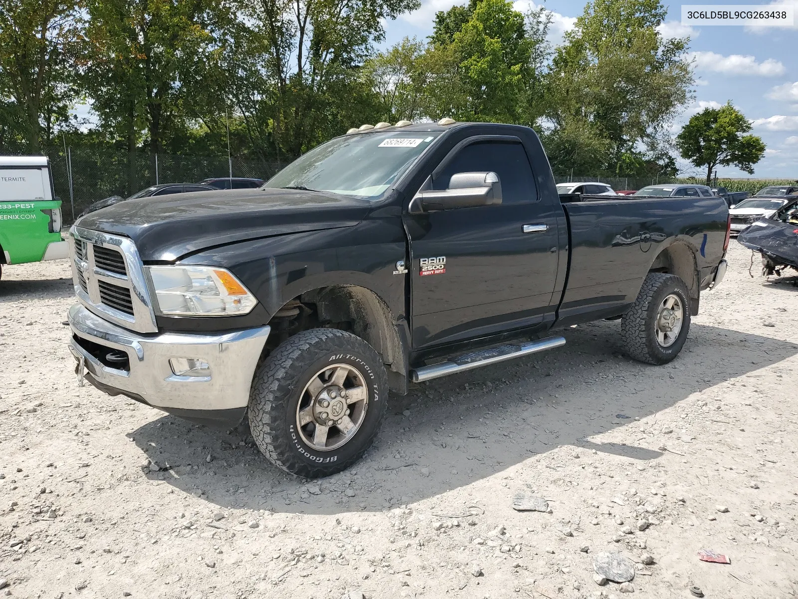 2012 Dodge Ram 2500 Slt VIN: 3C6LD5BL9CG263438 Lot: 68269714