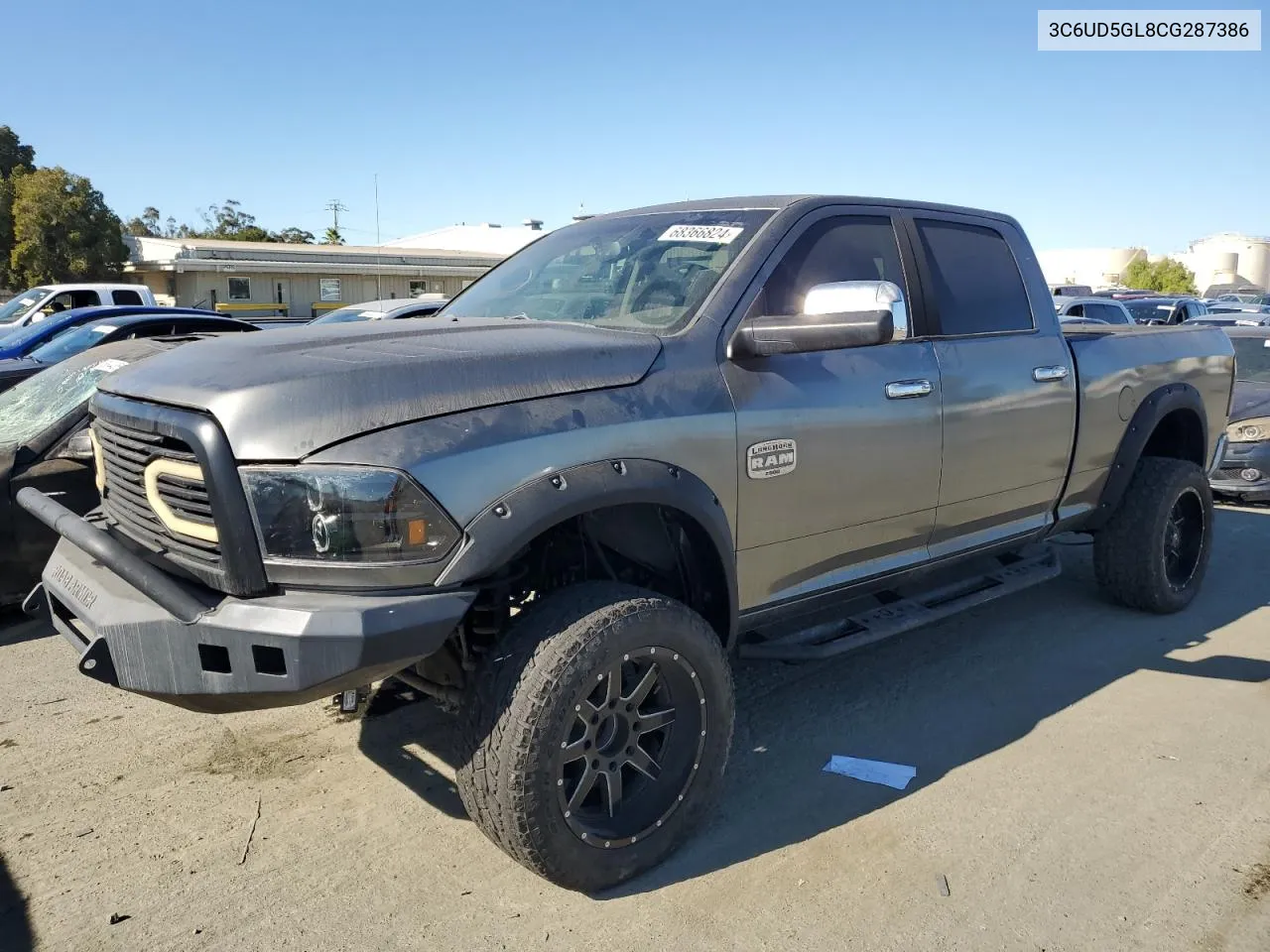 2012 Dodge Ram 2500 Longhorn VIN: 3C6UD5GL8CG287386 Lot: 68366824