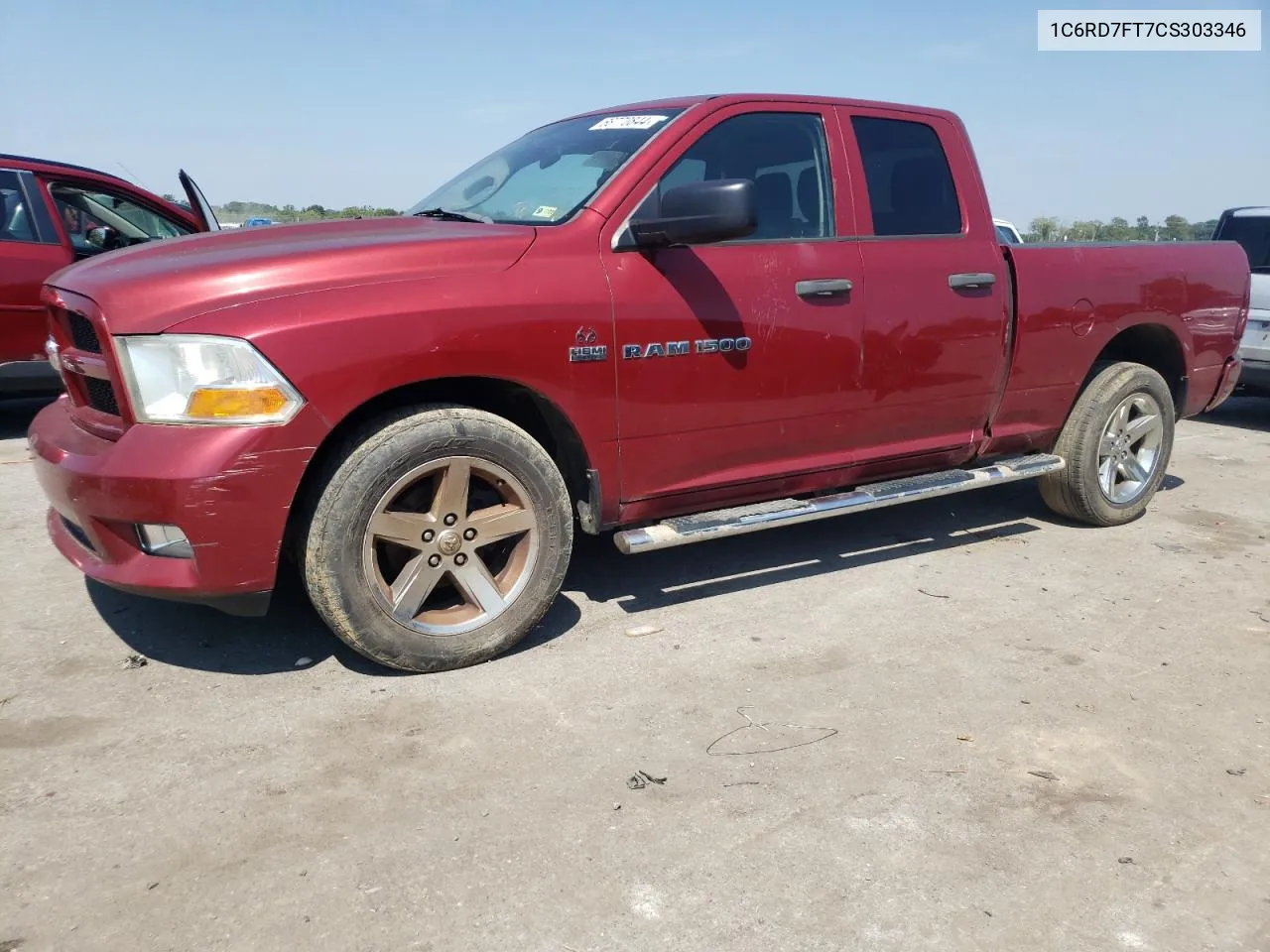 1C6RD7FT7CS303346 2012 Dodge Ram 1500 St