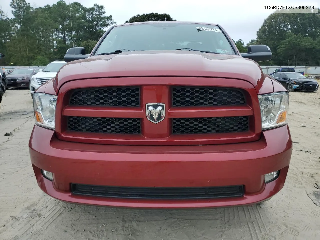 2012 Dodge Ram 1500 St VIN: 1C6RD7FTXCS306273 Lot: 69430774