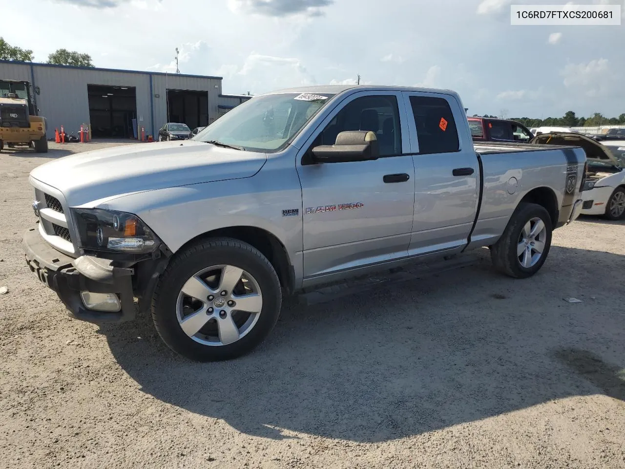 1C6RD7FTXCS200681 2012 Dodge Ram 1500 St