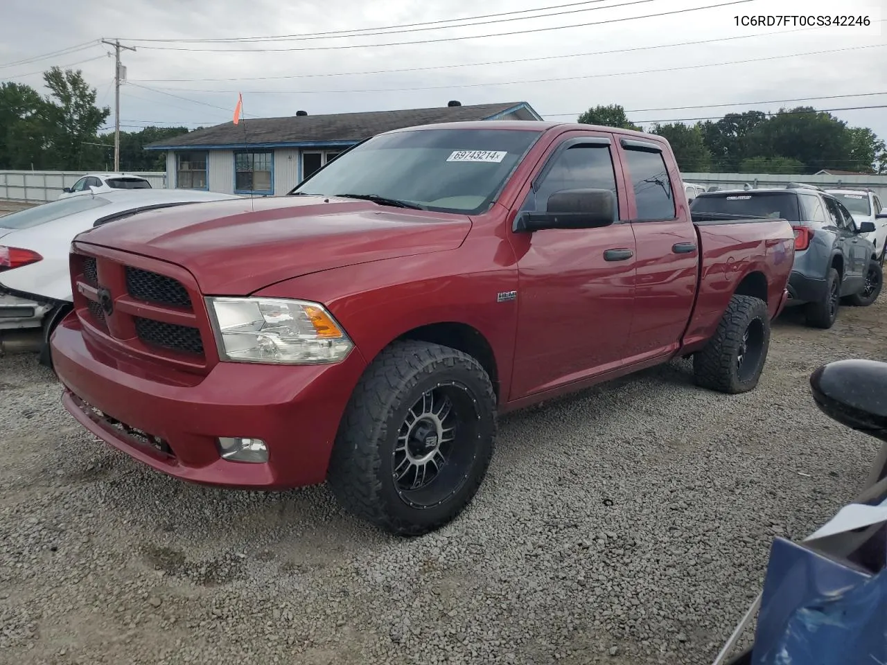 2012 Dodge Ram 1500 St VIN: 1C6RD7FT0CS342246 Lot: 69743214