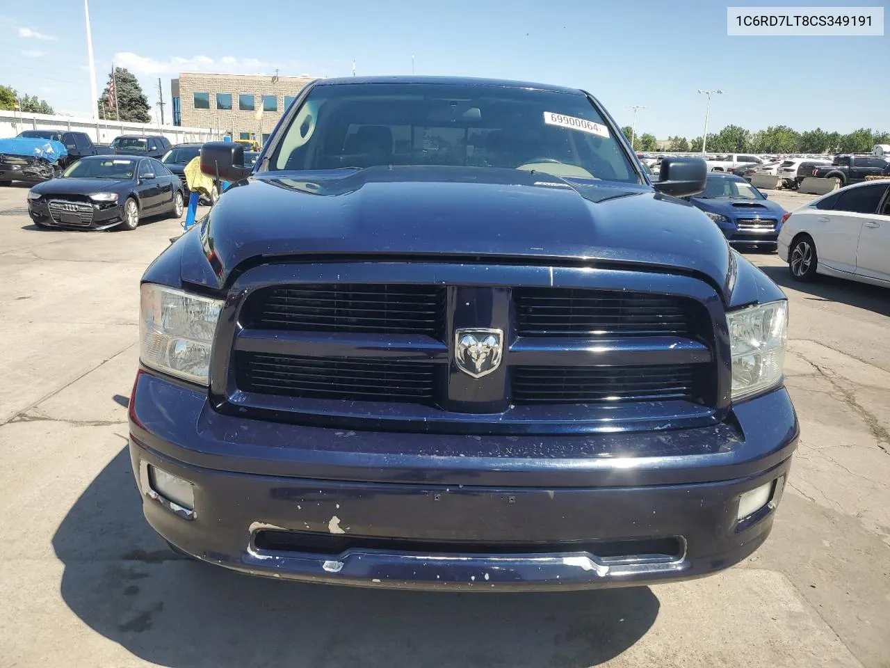 1C6RD7LT8CS349191 2012 Dodge Ram 1500 Slt