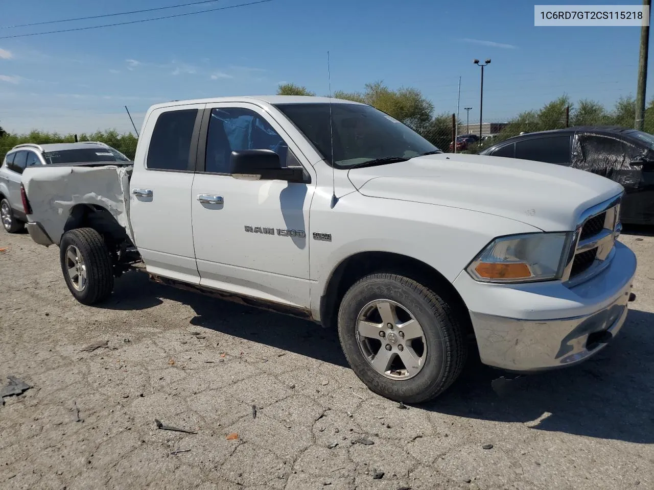 1C6RD7GT2CS115218 2012 Dodge Ram 1500 Slt