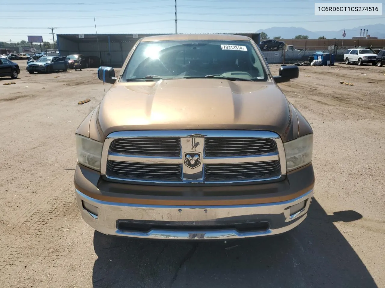 2012 Dodge Ram 1500 Slt VIN: 1C6RD6GT1CS274516 Lot: 70312314