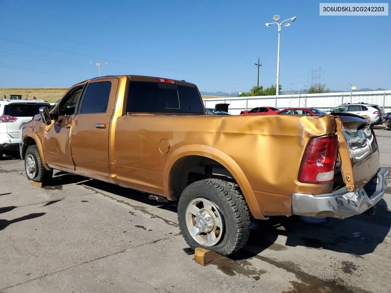 2012 Dodge Ram 2500 Laramie VIN: 3C6UD5KL3CG242203 Lot: 70313724