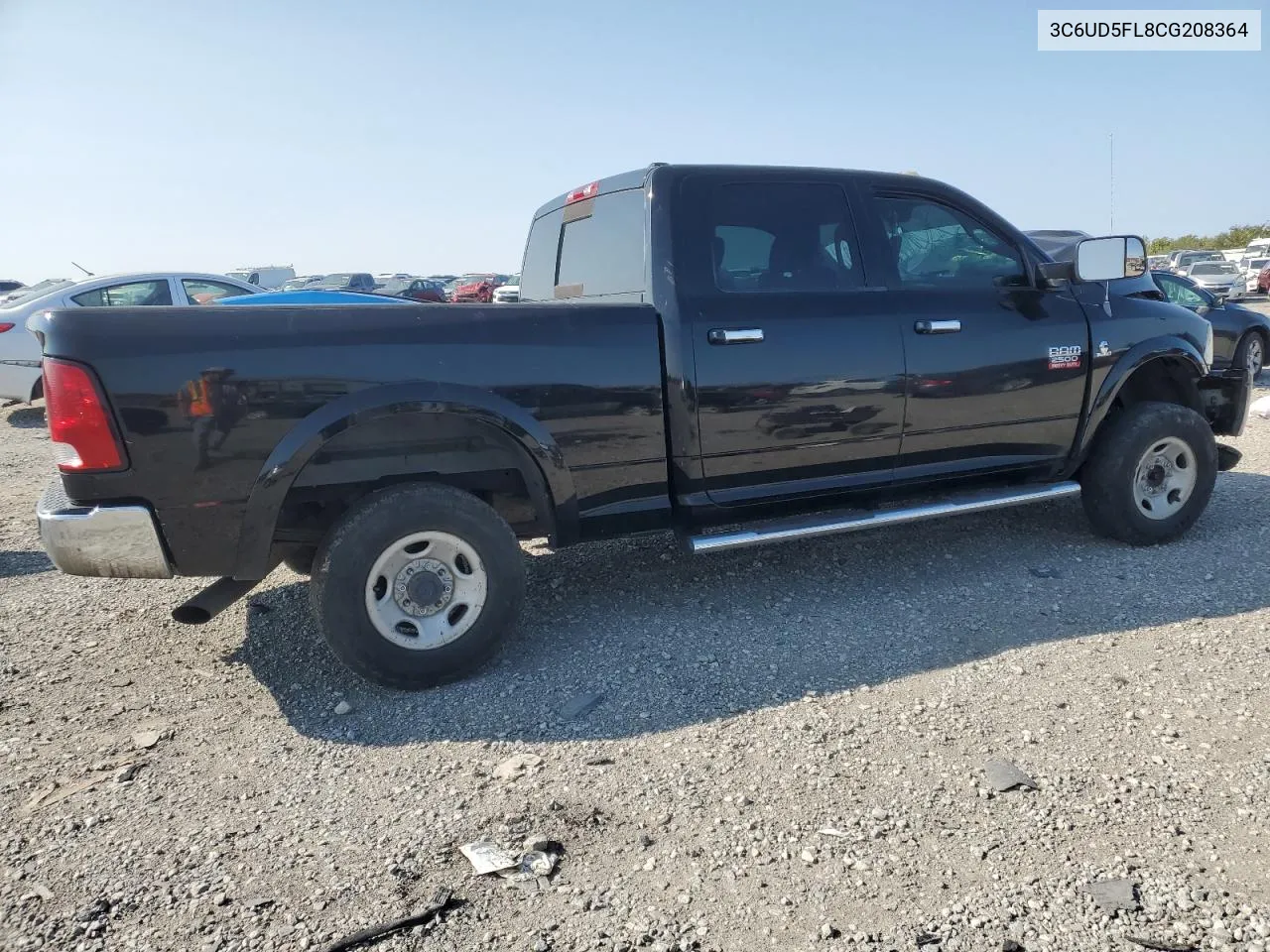 2012 Dodge Ram 2500 Laramie VIN: 3C6UD5FL8CG208364 Lot: 70421134