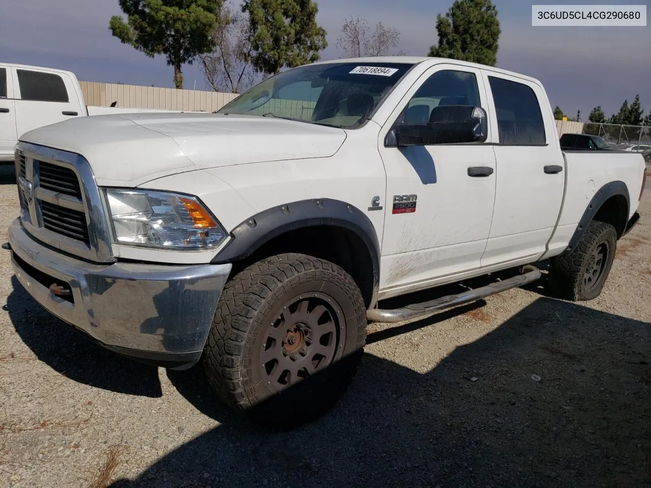 2012 Dodge Ram 2500 St VIN: 3C6UD5CL4CG290680 Lot: 70618894