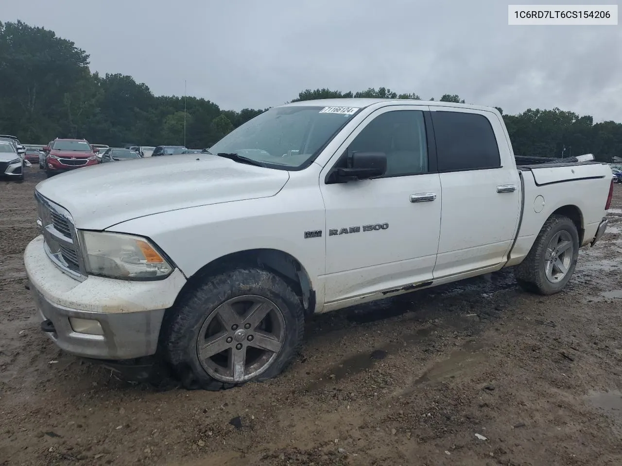 2012 Dodge Ram 1500 Slt VIN: 1C6RD7LT6CS154206 Lot: 71166124