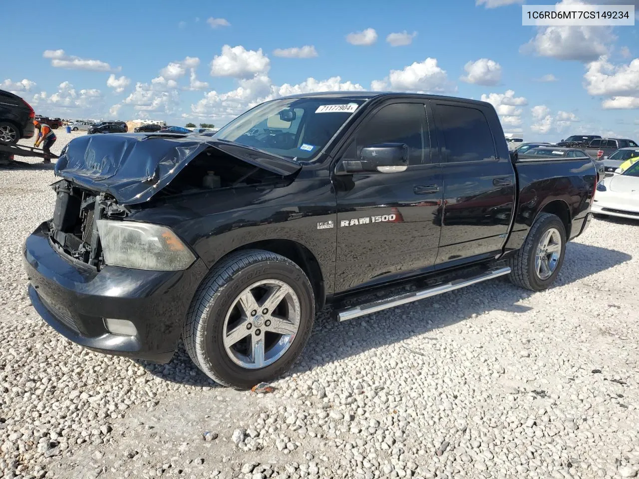 2012 Dodge Ram 1500 Sport VIN: 1C6RD6MT7CS149234 Lot: 71177904