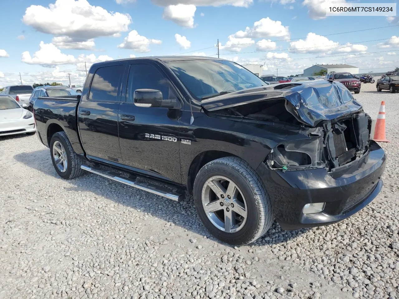 2012 Dodge Ram 1500 Sport VIN: 1C6RD6MT7CS149234 Lot: 71177904