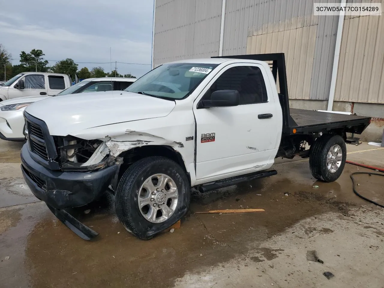 2012 Dodge Ram 2500 St VIN: 3C7WD5AT7CG154289 Lot: 71236004