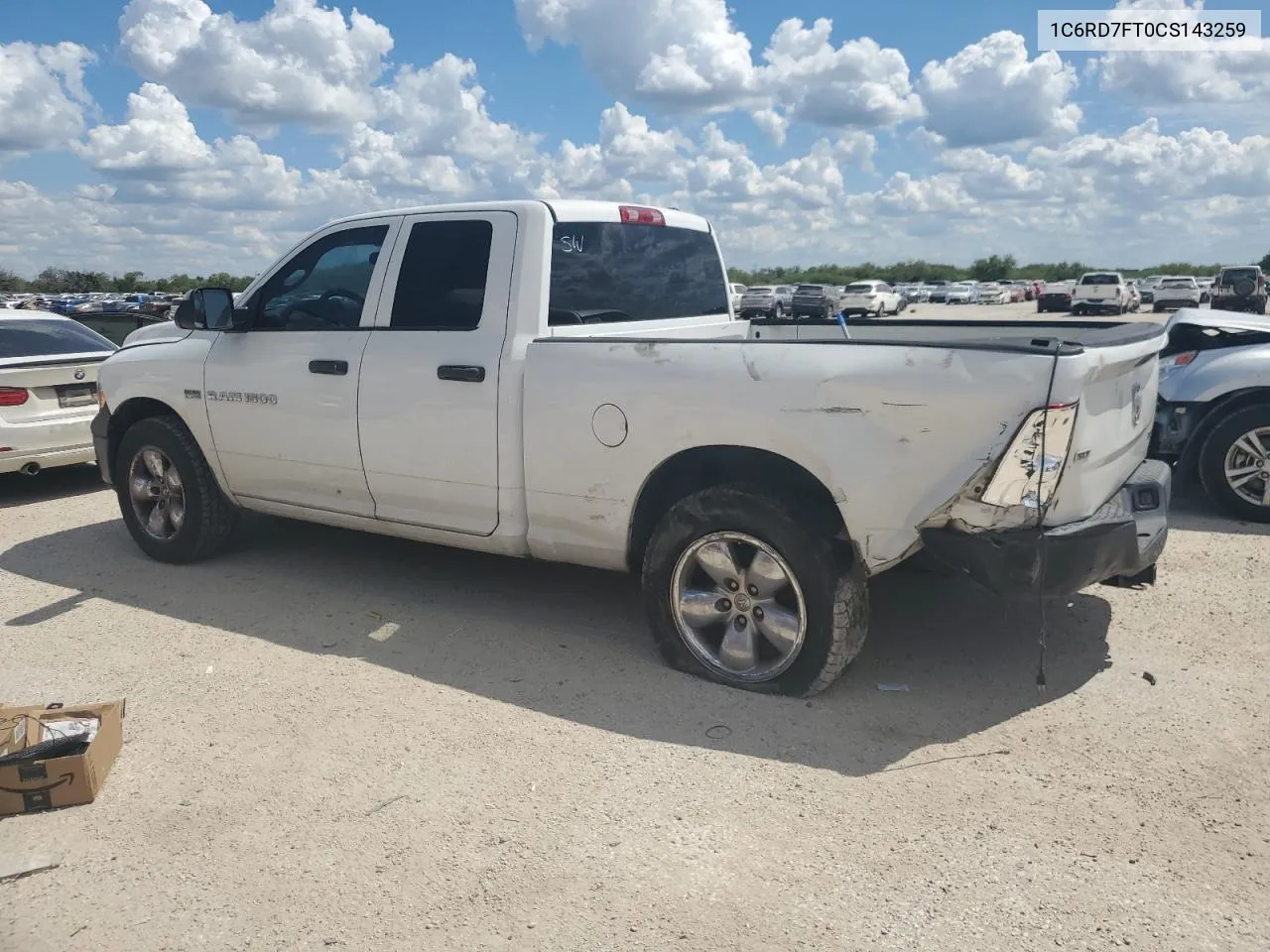 2012 Dodge Ram 1500 St VIN: 1C6RD7FT0CS143259 Lot: 71244474