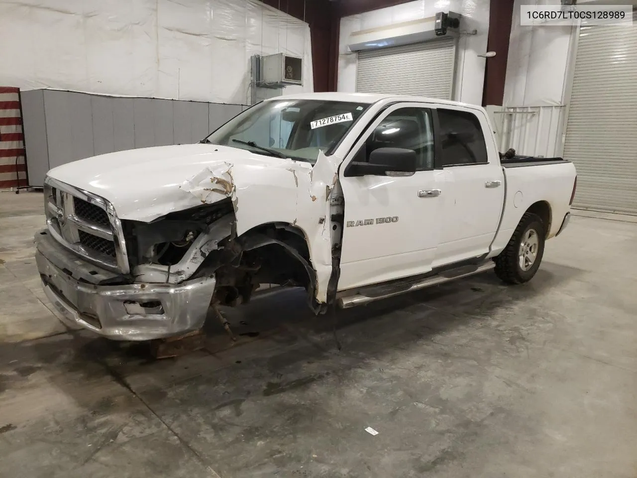 1C6RD7LT0CS128989 2012 Dodge Ram 1500 Slt