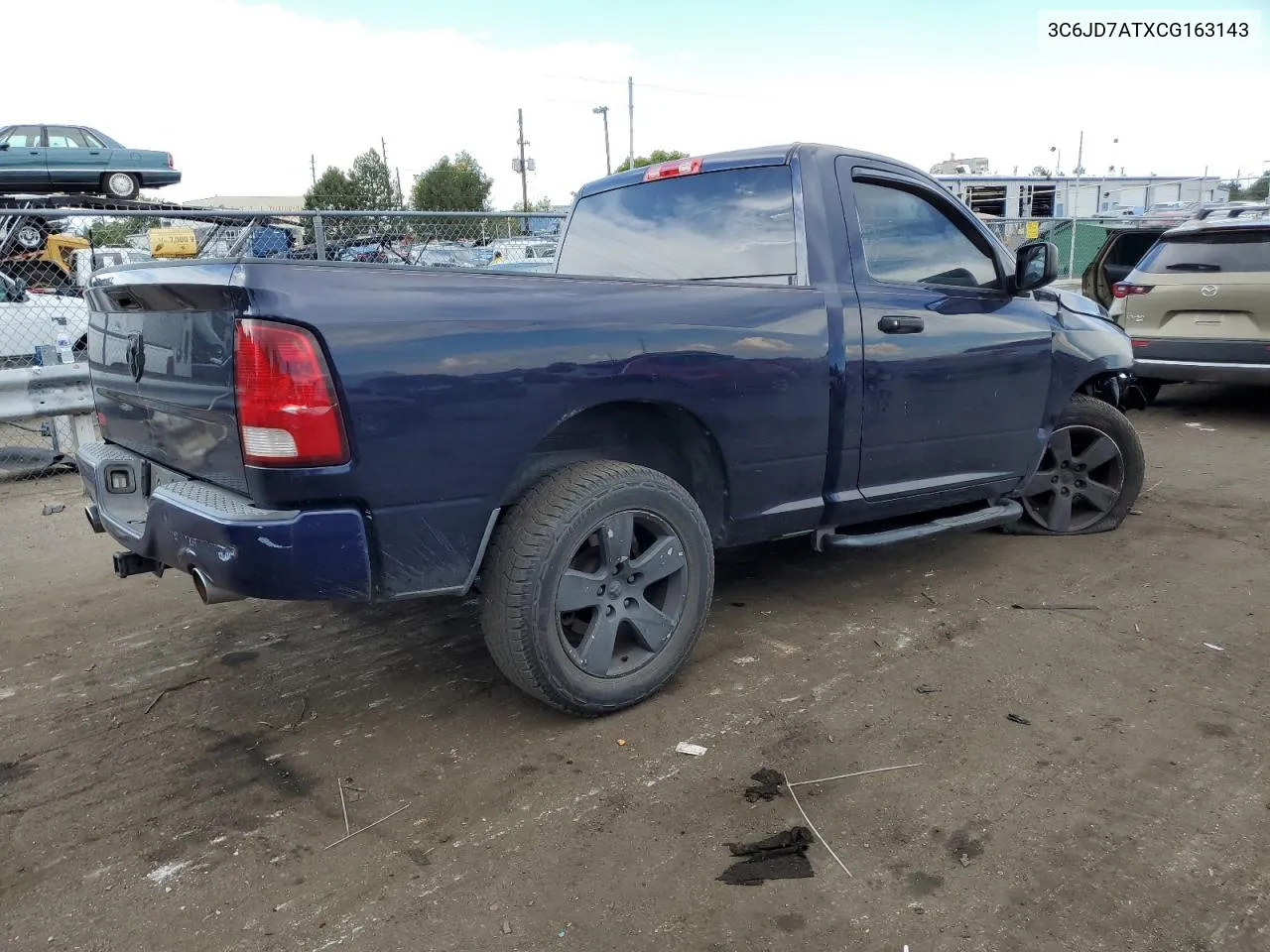 2012 Dodge Ram 1500 St VIN: 3C6JD7ATXCG163143 Lot: 71315154