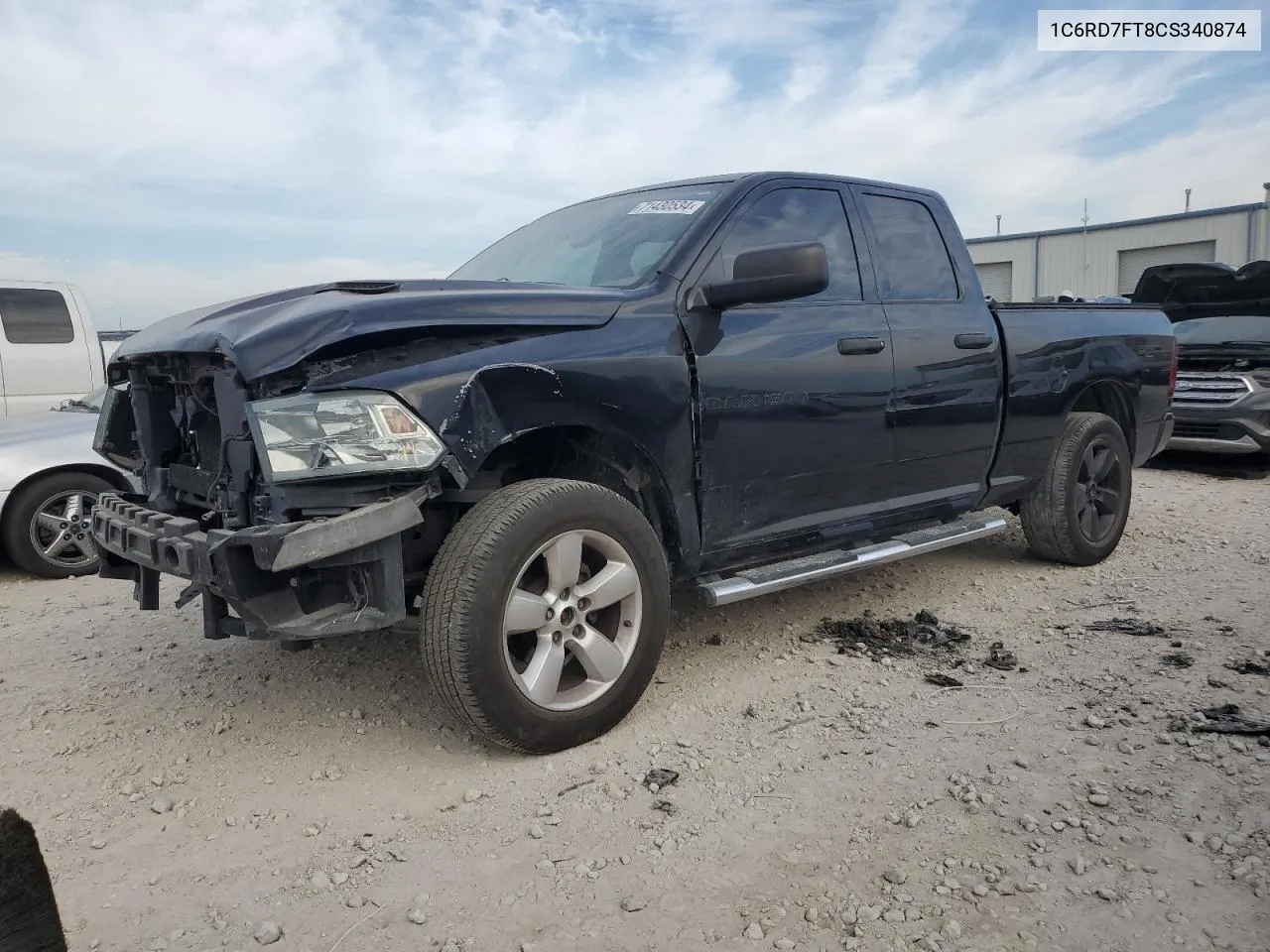 1C6RD7FT8CS340874 2012 Dodge Ram 1500 St