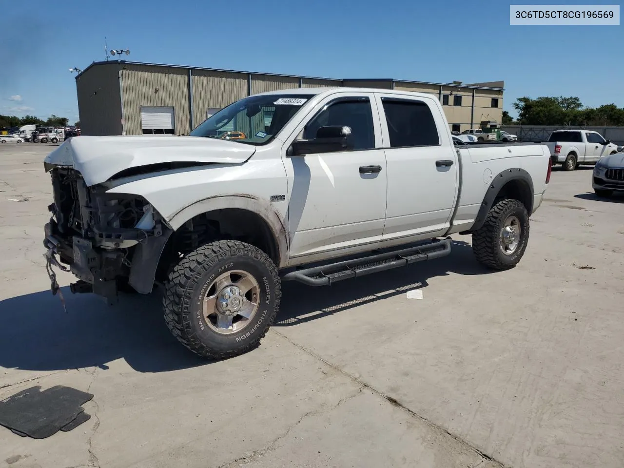 2012 Dodge Ram 2500 St VIN: 3C6TD5CT8CG196569 Lot: 71489324