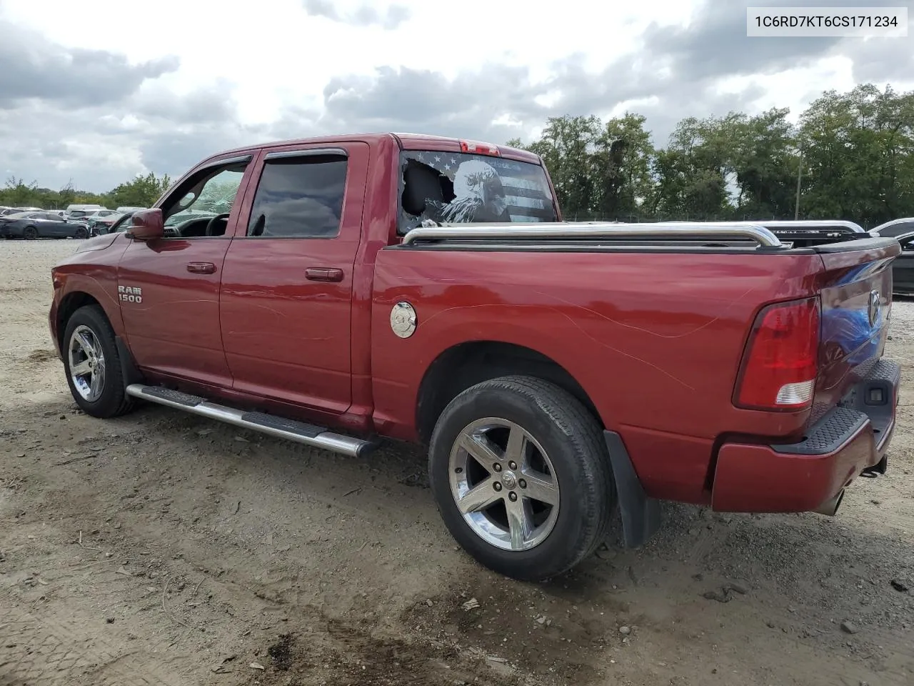 2012 Dodge Ram 1500 St VIN: 1C6RD7KT6CS171234 Lot: 71611224