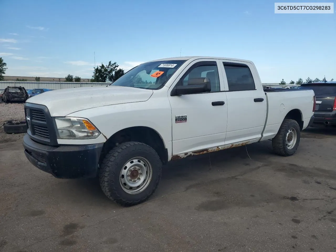 2012 Dodge Ram 2500 St VIN: 3C6TD5CT7CG298283 Lot: 71836914