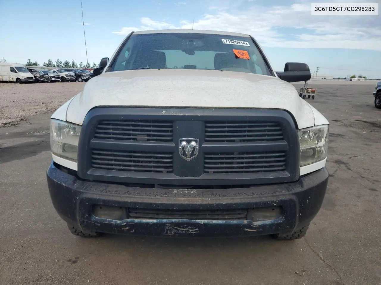 2012 Dodge Ram 2500 St VIN: 3C6TD5CT7CG298283 Lot: 71836914