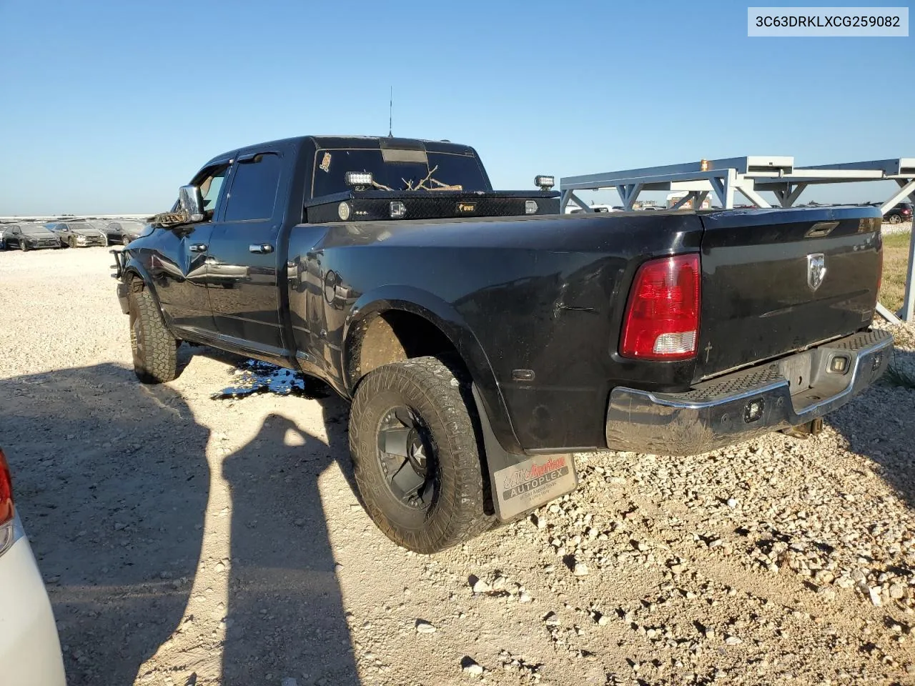 2012 Dodge Ram 3500 Longhorn VIN: 3C63DRKLXCG259082 Lot: 72156494