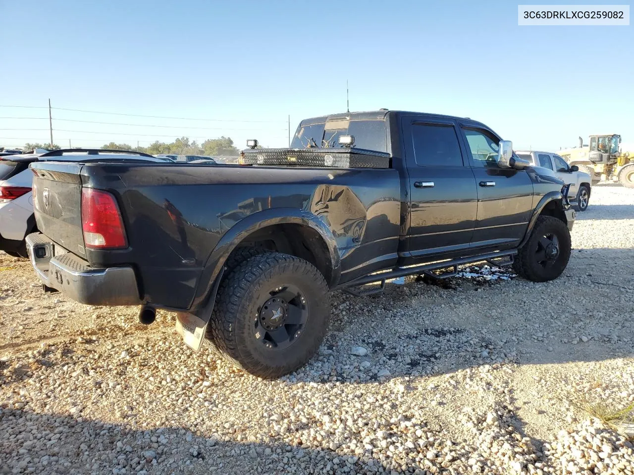 2012 Dodge Ram 3500 Longhorn VIN: 3C63DRKLXCG259082 Lot: 72156494