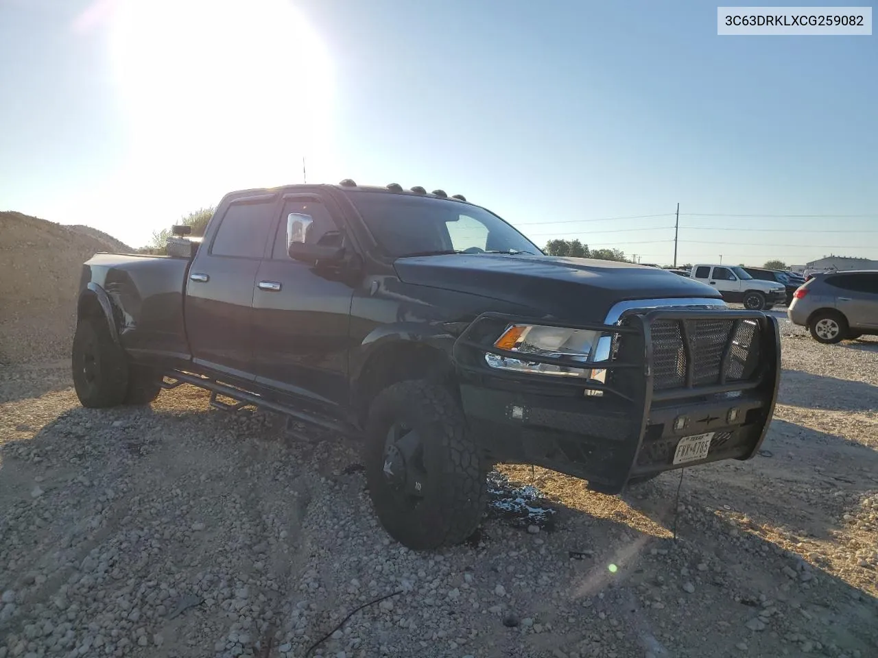 2012 Dodge Ram 3500 Longhorn VIN: 3C63DRKLXCG259082 Lot: 72156494