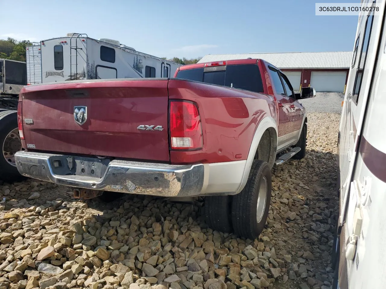 2012 Dodge Ram 3500 Laramie VIN: 3C63DRJL1CG160278 Lot: 72190324