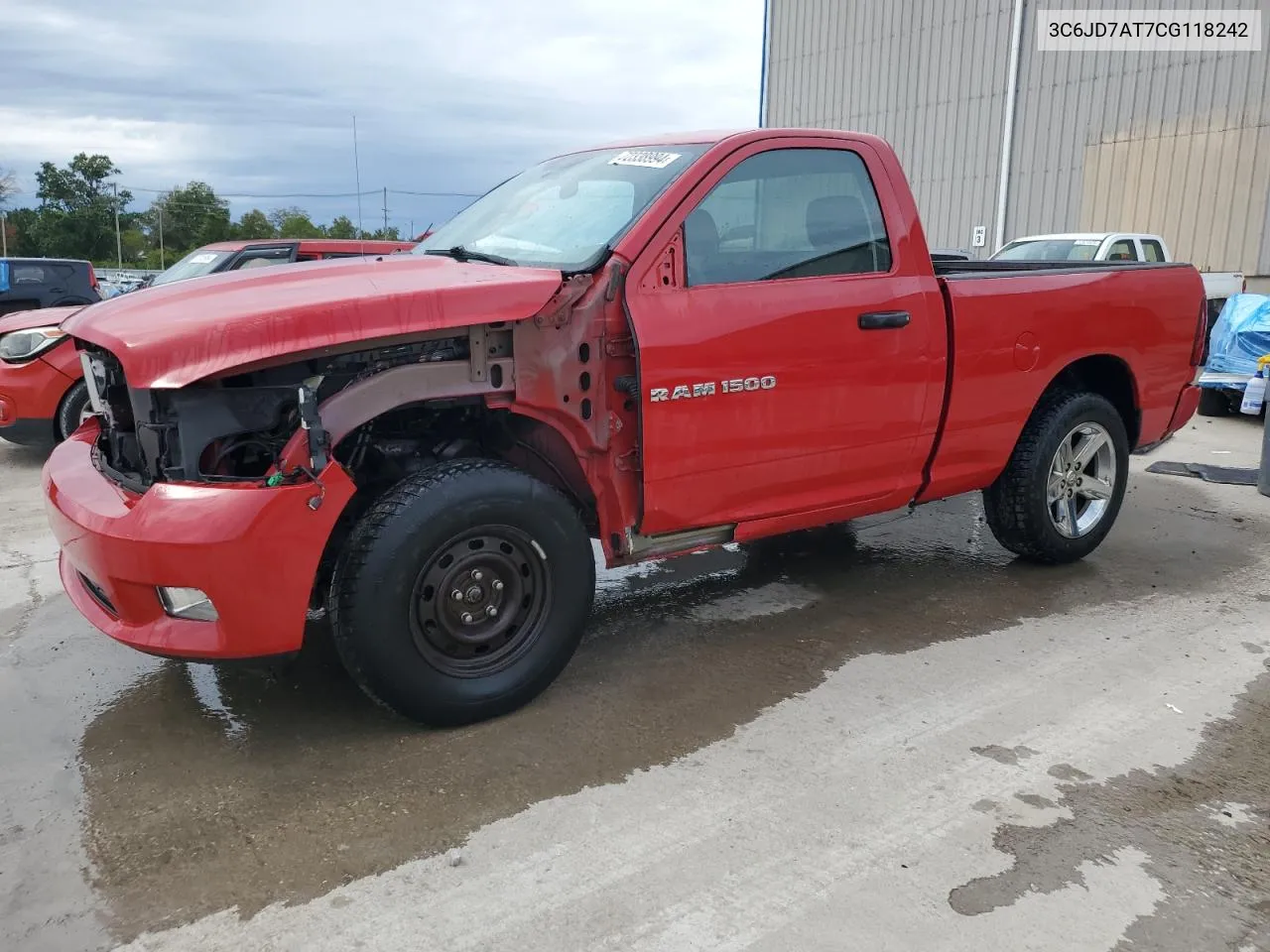 2012 Dodge Ram 1500 St VIN: 3C6JD7AT7CG118242 Lot: 72338994