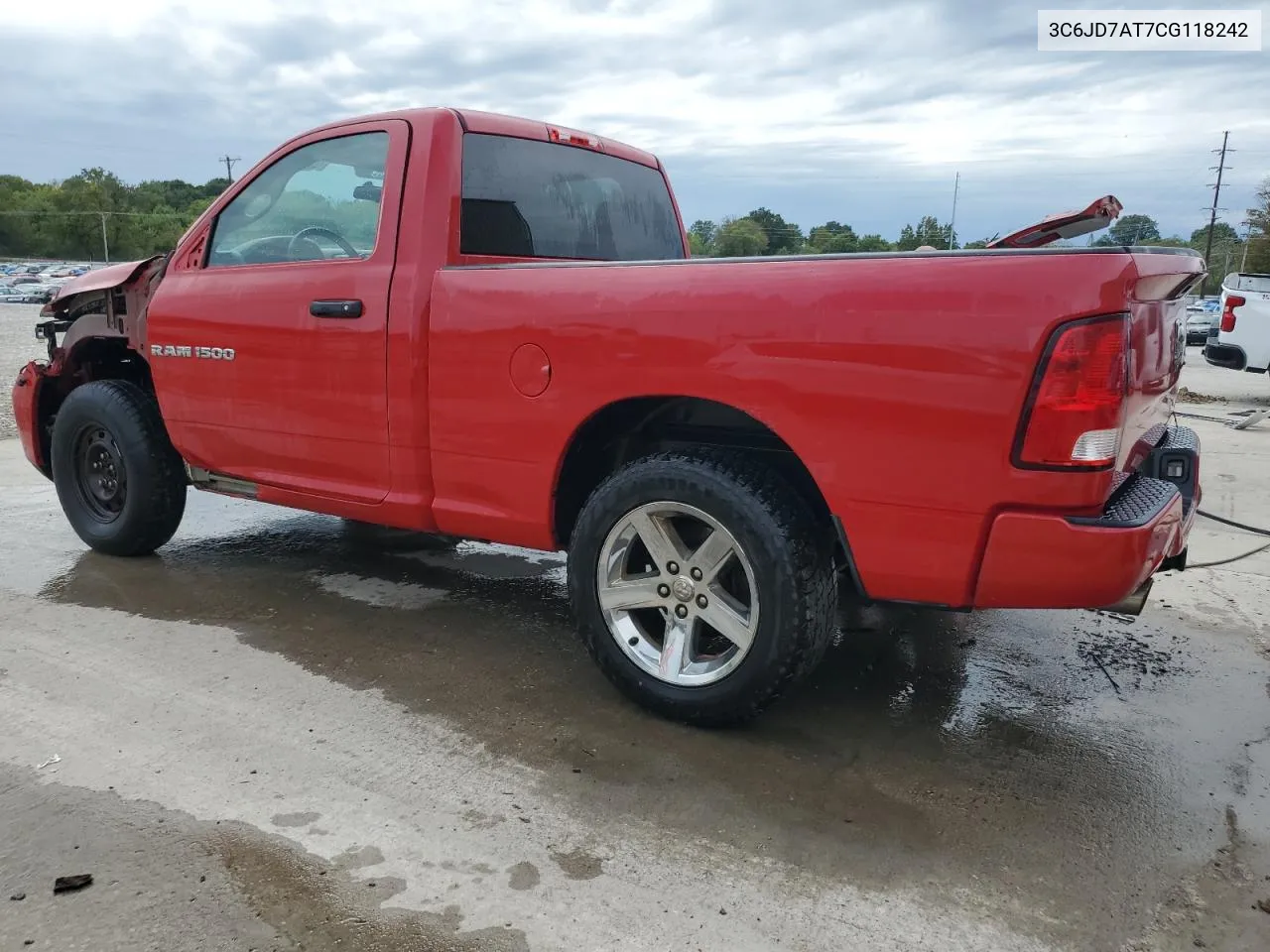 2012 Dodge Ram 1500 St VIN: 3C6JD7AT7CG118242 Lot: 72338994