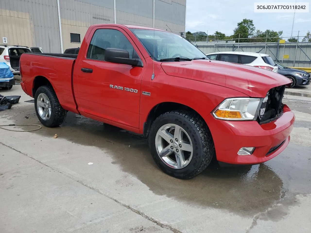 2012 Dodge Ram 1500 St VIN: 3C6JD7AT7CG118242 Lot: 72338994