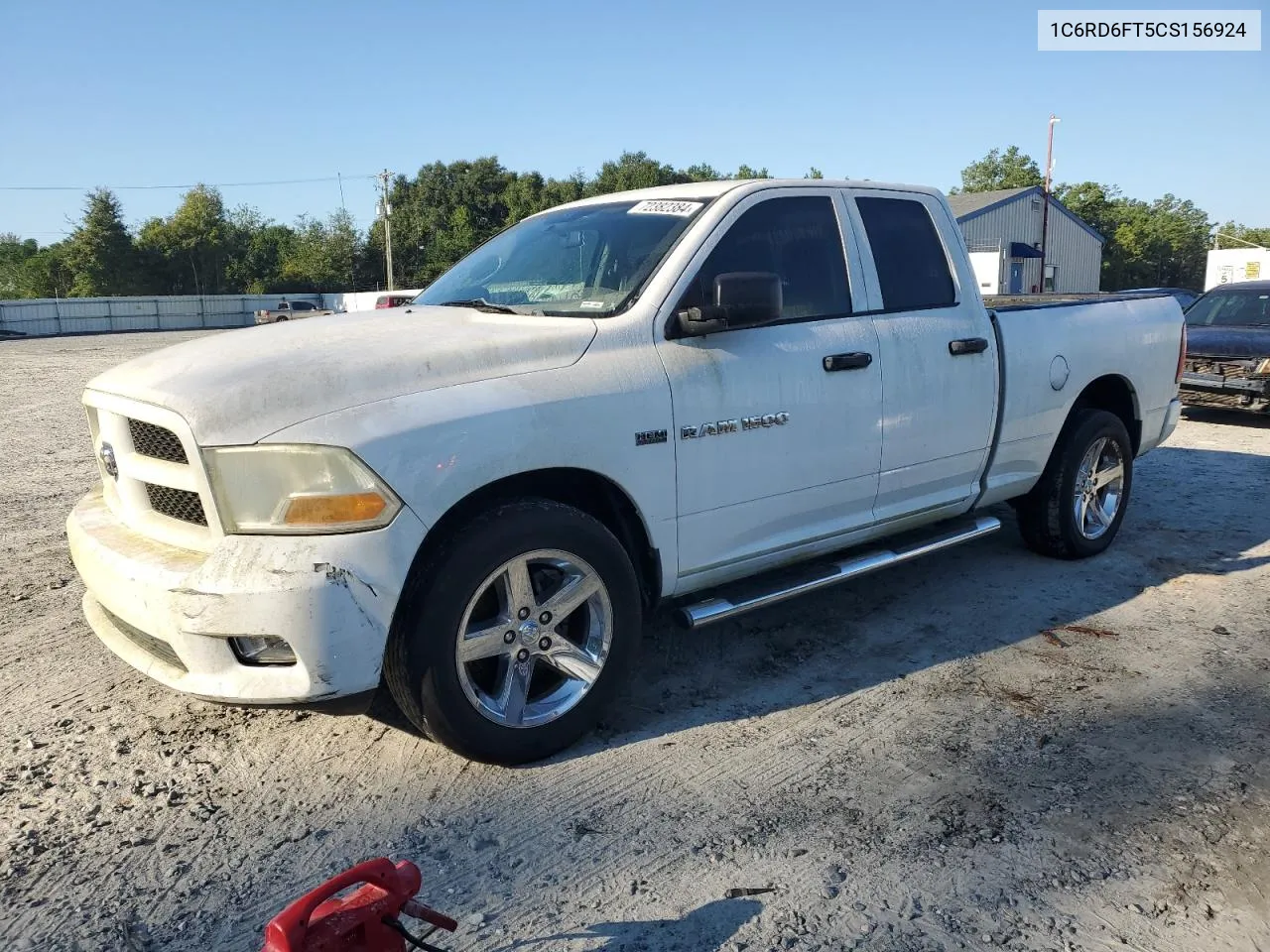 2012 Dodge Ram 1500 St VIN: 1C6RD6FT5CS156924 Lot: 72382384