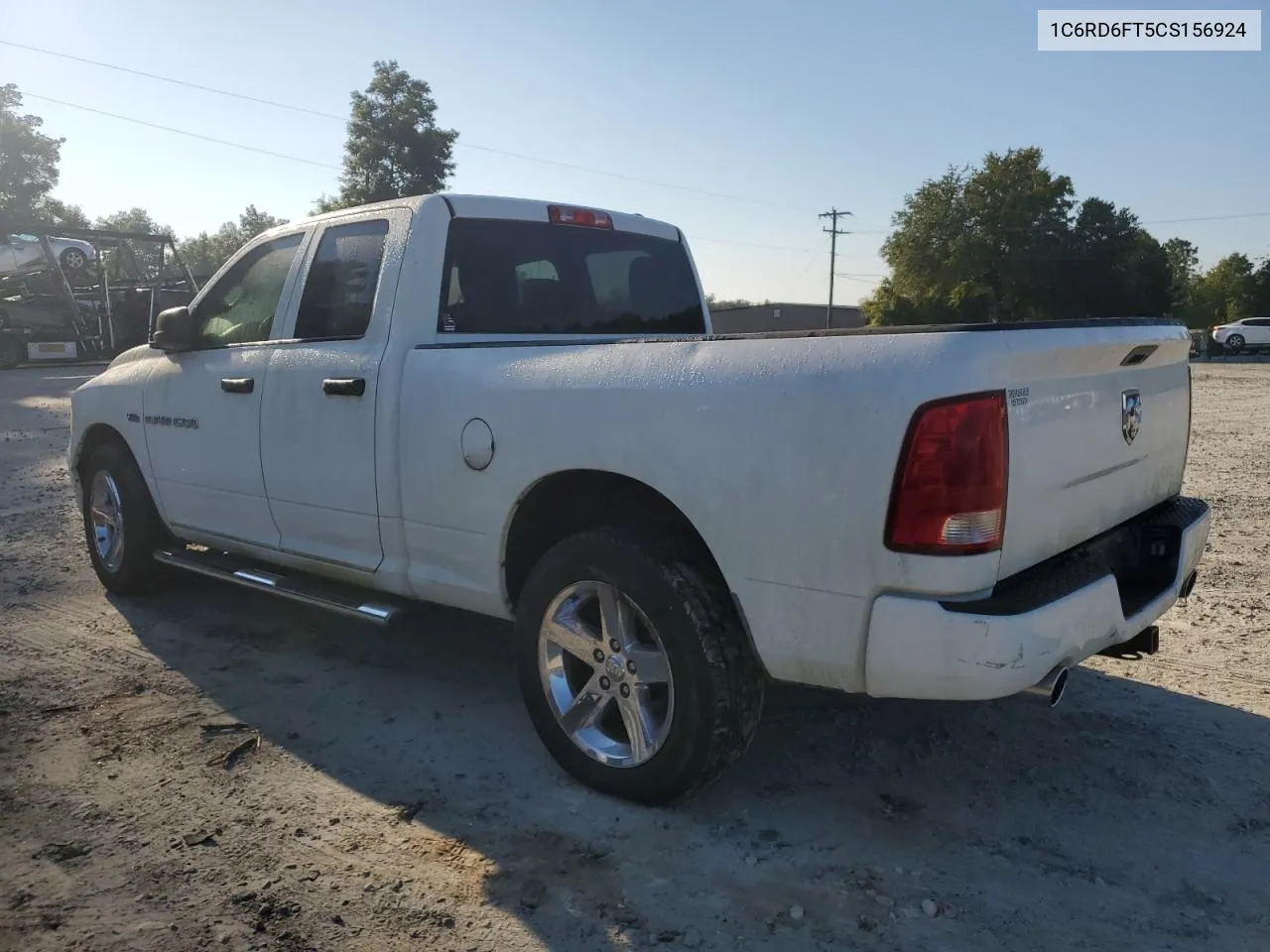 2012 Dodge Ram 1500 St VIN: 1C6RD6FT5CS156924 Lot: 72382384