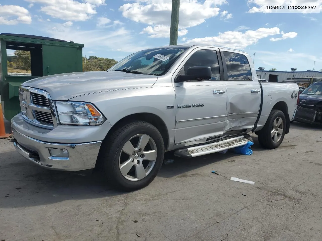 2012 Dodge Ram 1500 Slt VIN: 1C6RD7LT2CS346352 Lot: 72468574