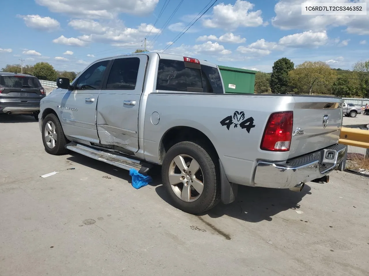 2012 Dodge Ram 1500 Slt VIN: 1C6RD7LT2CS346352 Lot: 72468574