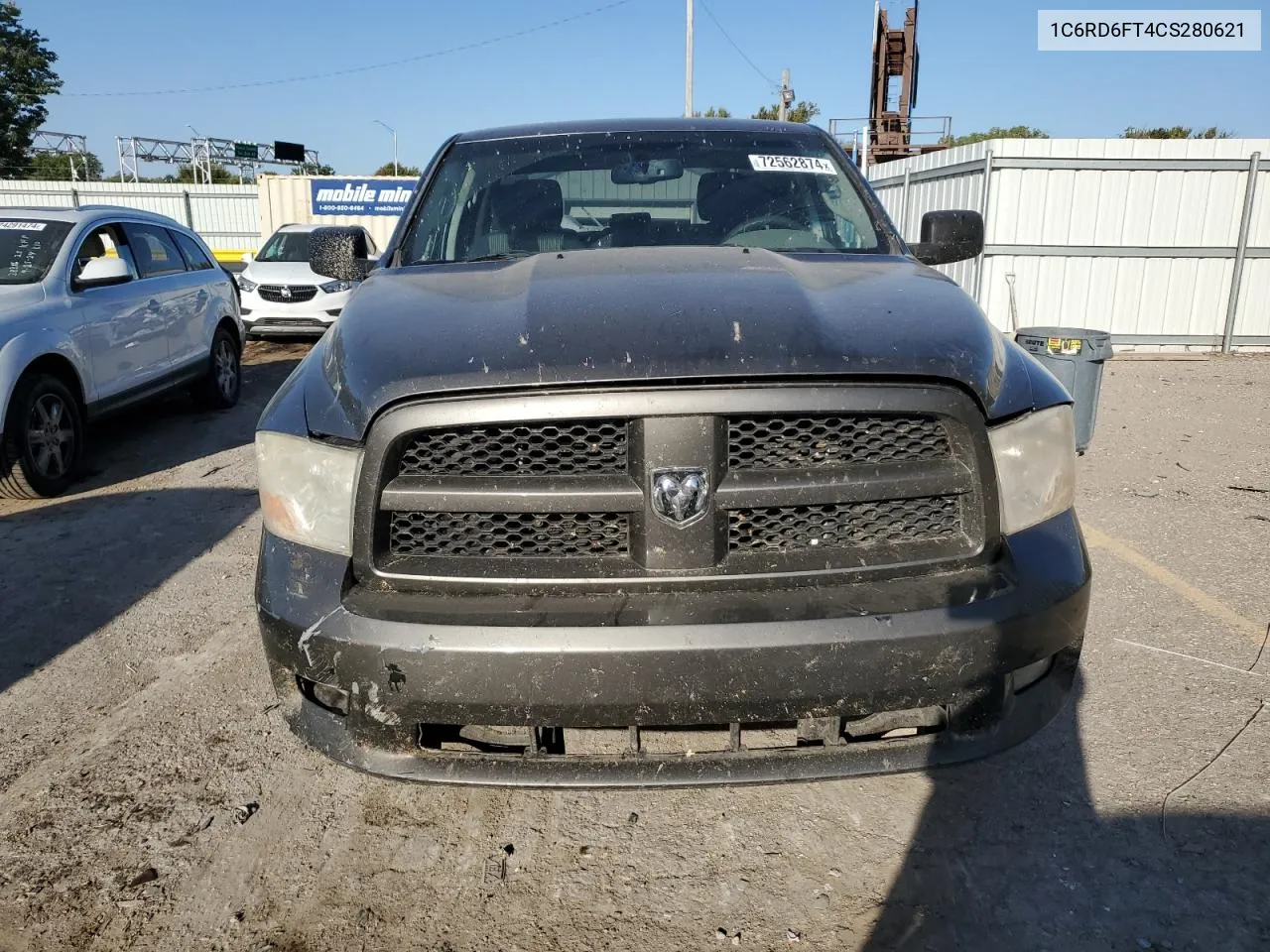 2012 Dodge Ram 1500 St VIN: 1C6RD6FT4CS280621 Lot: 72562874