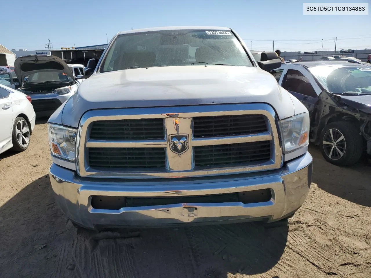 2012 Dodge Ram 2500 St VIN: 3C6TD5CT1CG134883 Lot: 72573654