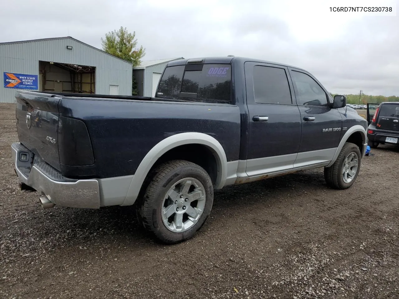 2012 Dodge Ram 1500 Laramie VIN: 1C6RD7NT7CS230738 Lot: 72642864