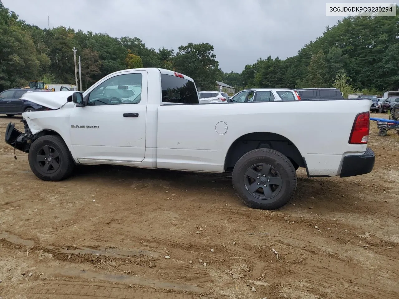 2012 Dodge Ram 1500 St VIN: 3C6JD6DK9CG230294 Lot: 72832804