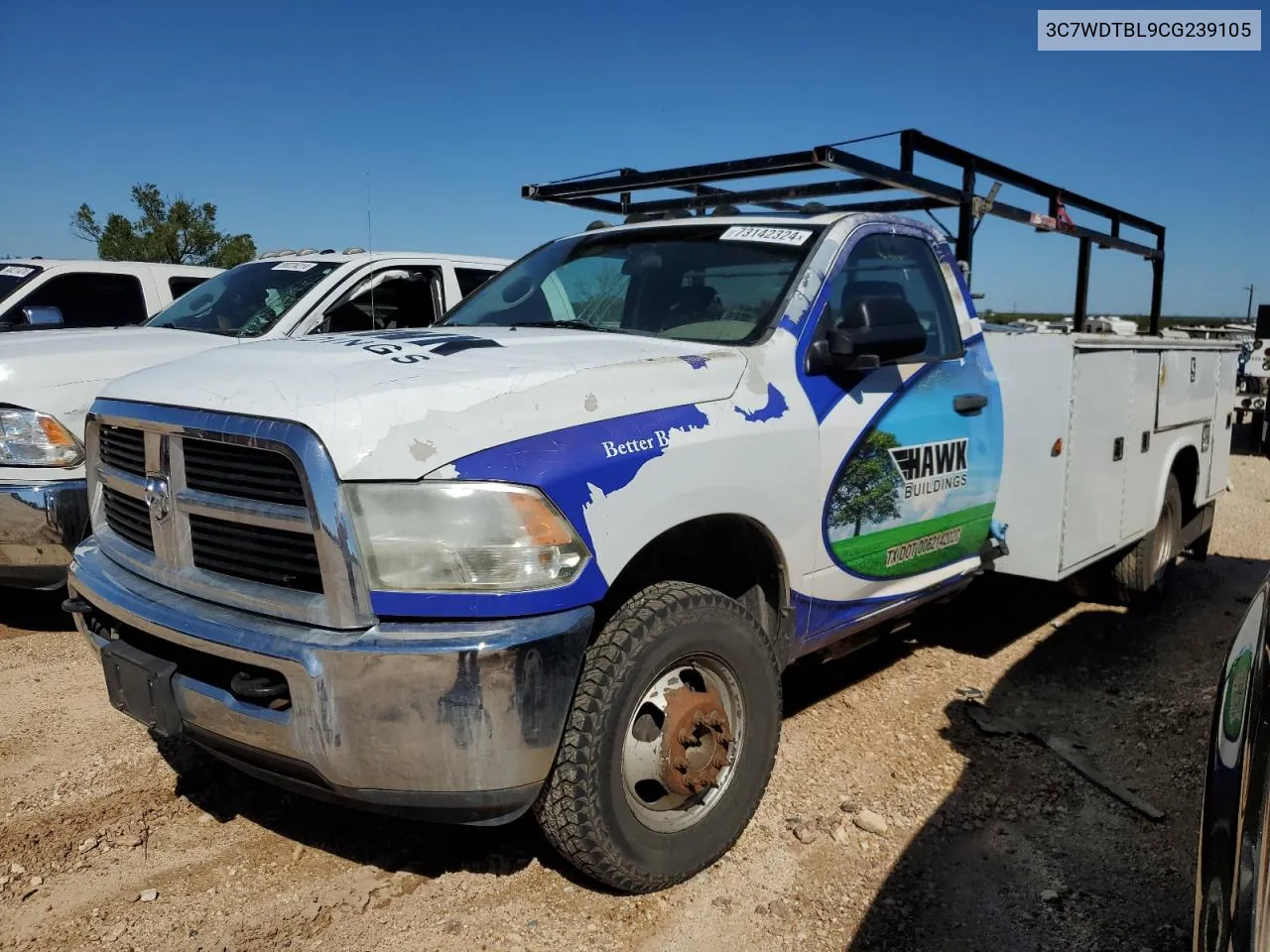 2012 Dodge Ram 3500 St VIN: 3C7WDTBL9CG239105 Lot: 73142324