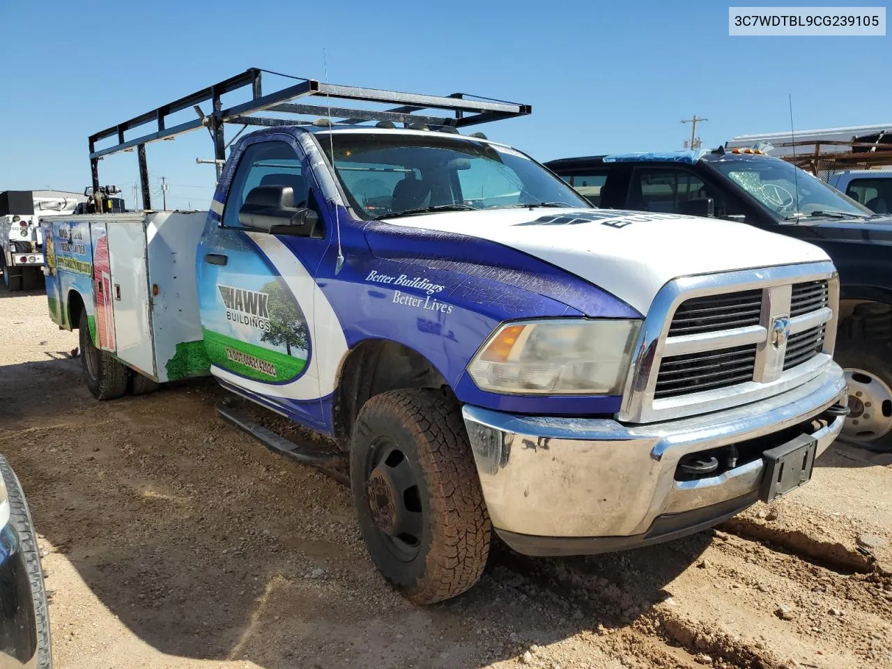 2012 Dodge Ram 3500 St VIN: 3C7WDTBL9CG239105 Lot: 73142324